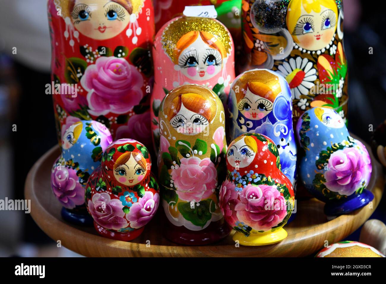 Decorative Russian dolls for sale, Riga, Latvia Stock Photo Alamy