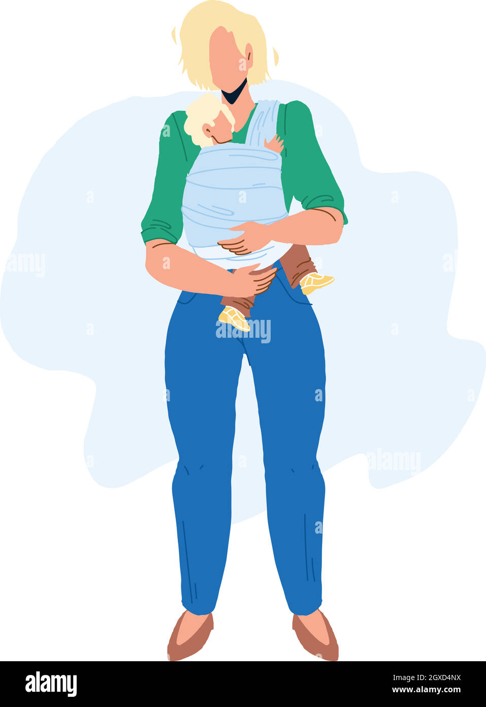 Baby girl standing and holding hands Stock Vector Images - Alamy