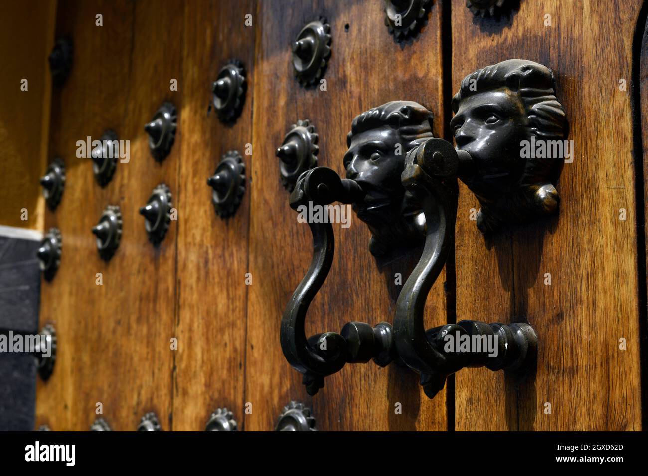 Ornate door Cordoba Andalusia,Spain. Stock Photo