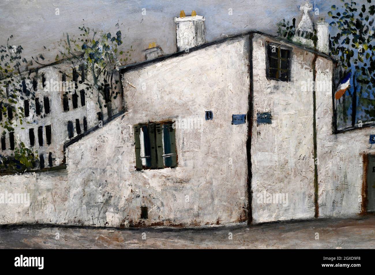 La maison de Berlioz, 1914, Maurice Utrillo, Orangerie Museum, Paris, France. Stock Photo