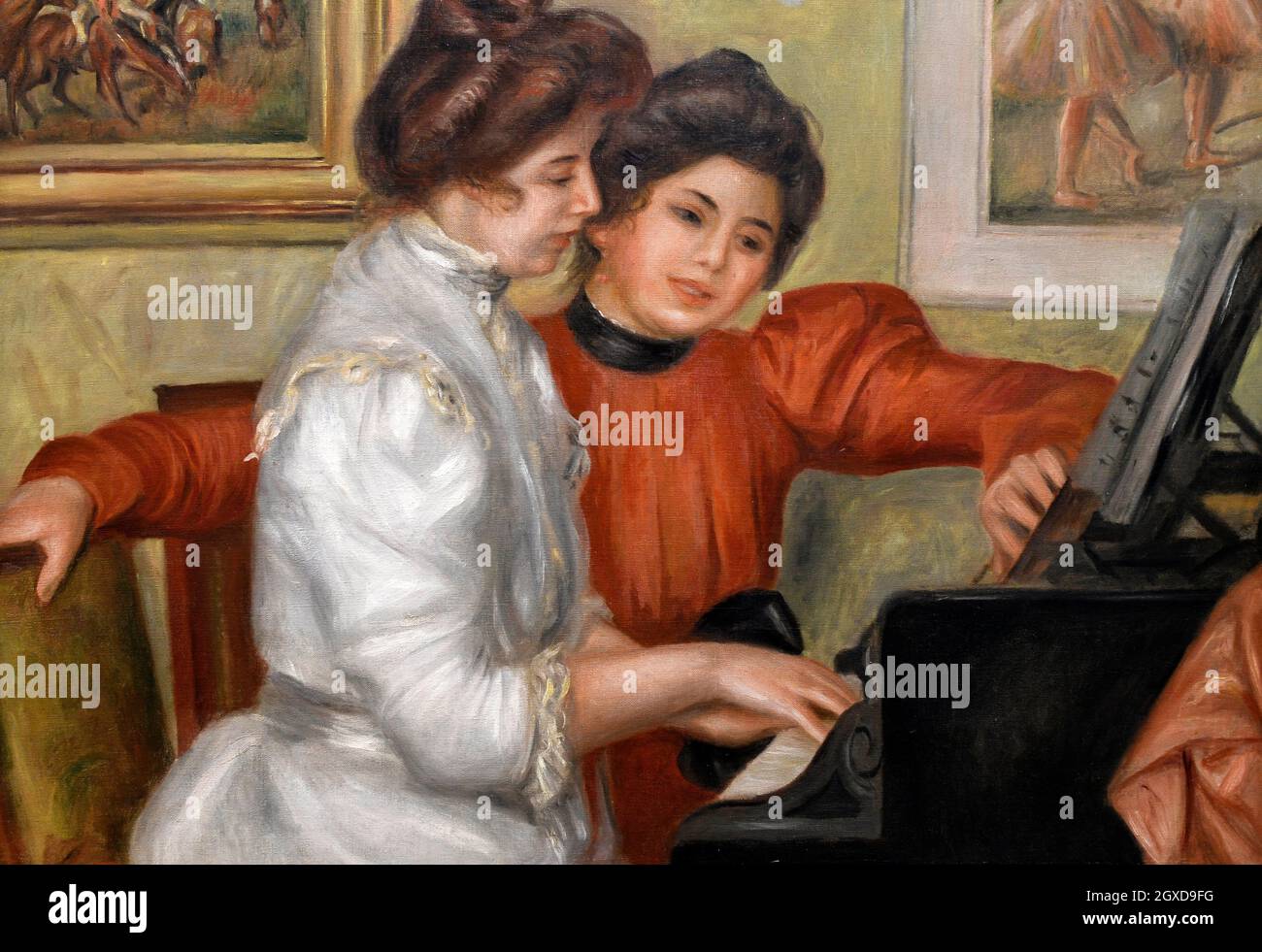 Two Young Girls at the Piano, by Pierre-Auguste Renoir Stock Photo - Alamy