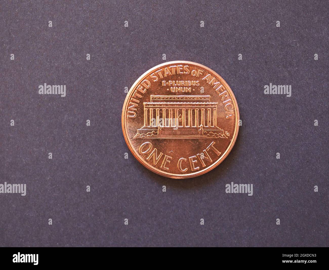 1 cent coin money (USD), currency of United States Stock Photo - Alamy