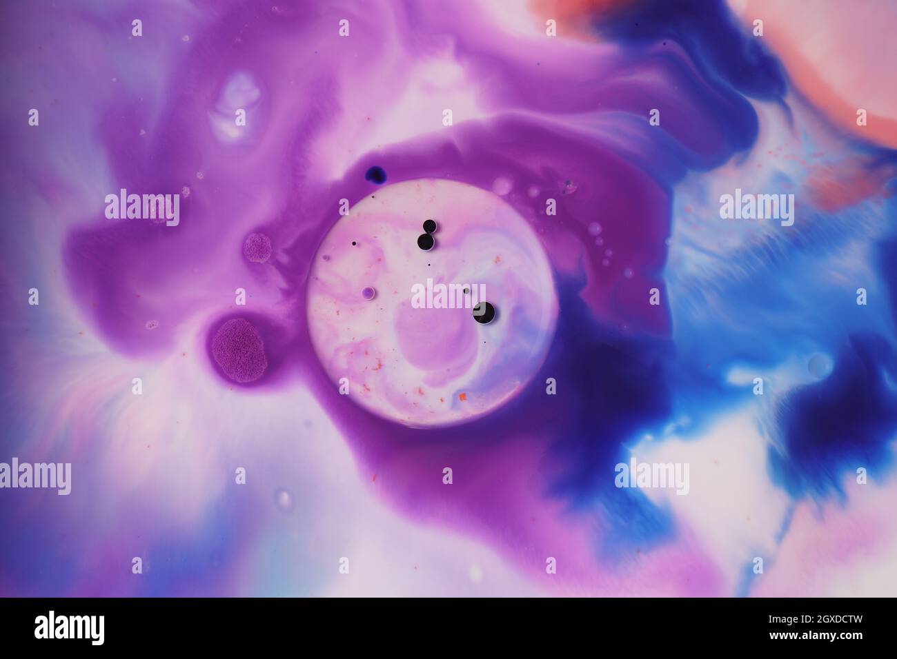 Abstract colors, backgrounds and textures. Food Coloring in milk. Food