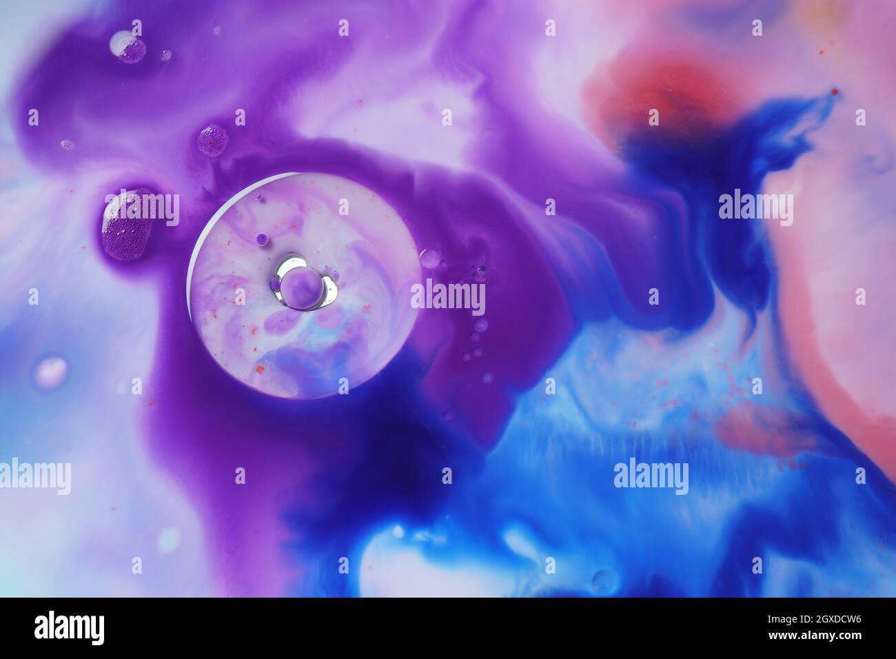 Abstract colors, backgrounds and textures. Food Coloring in milk. Food