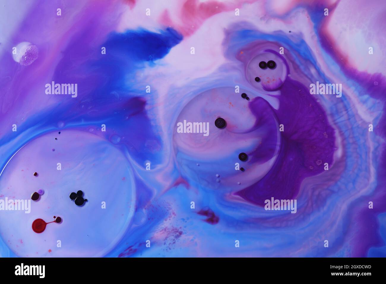 Abstract colors, backgrounds and textures. Food Coloring in milk. Food