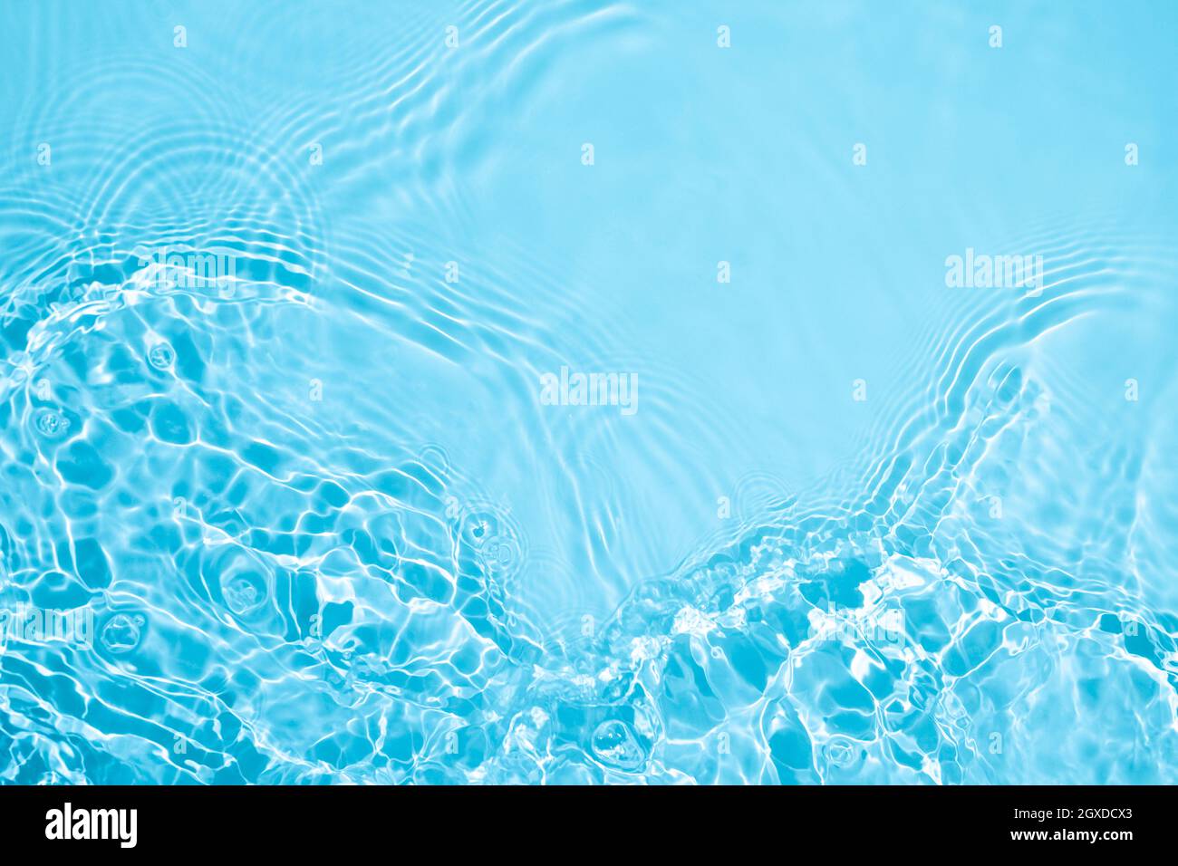 transparent blue colored clear calm water surface texture Stock Photo ...