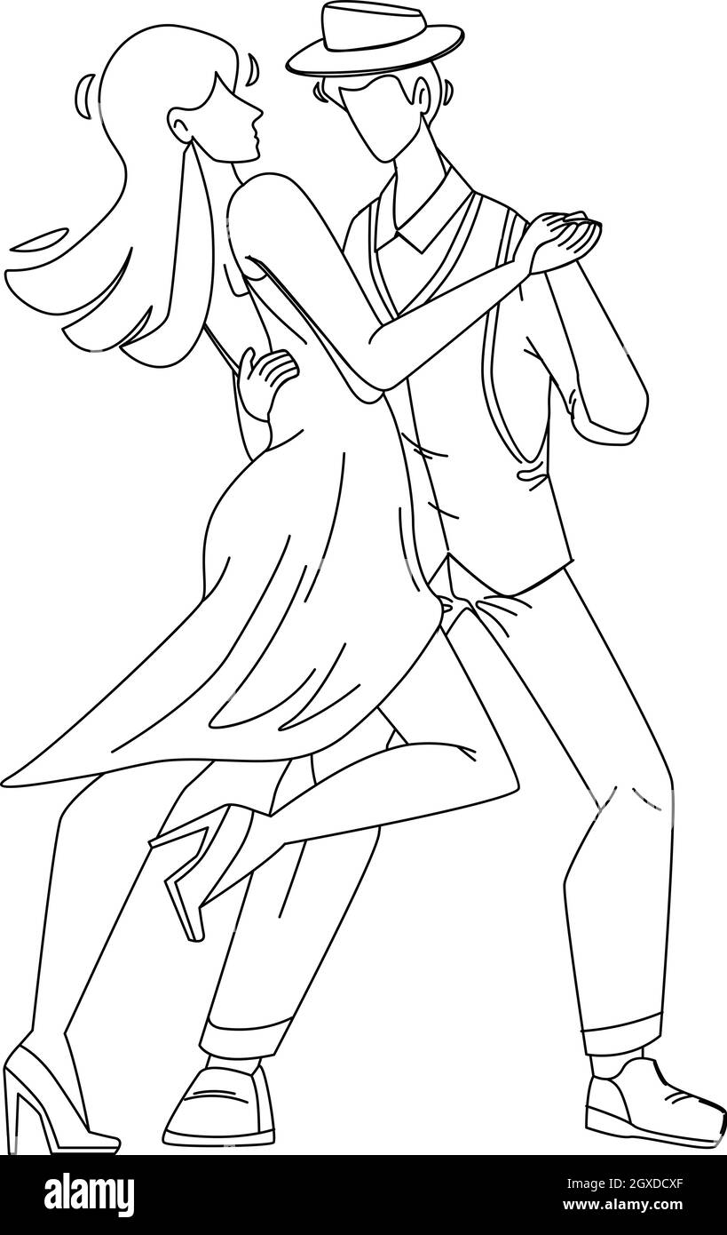 Latin Dancing Coloring Pages