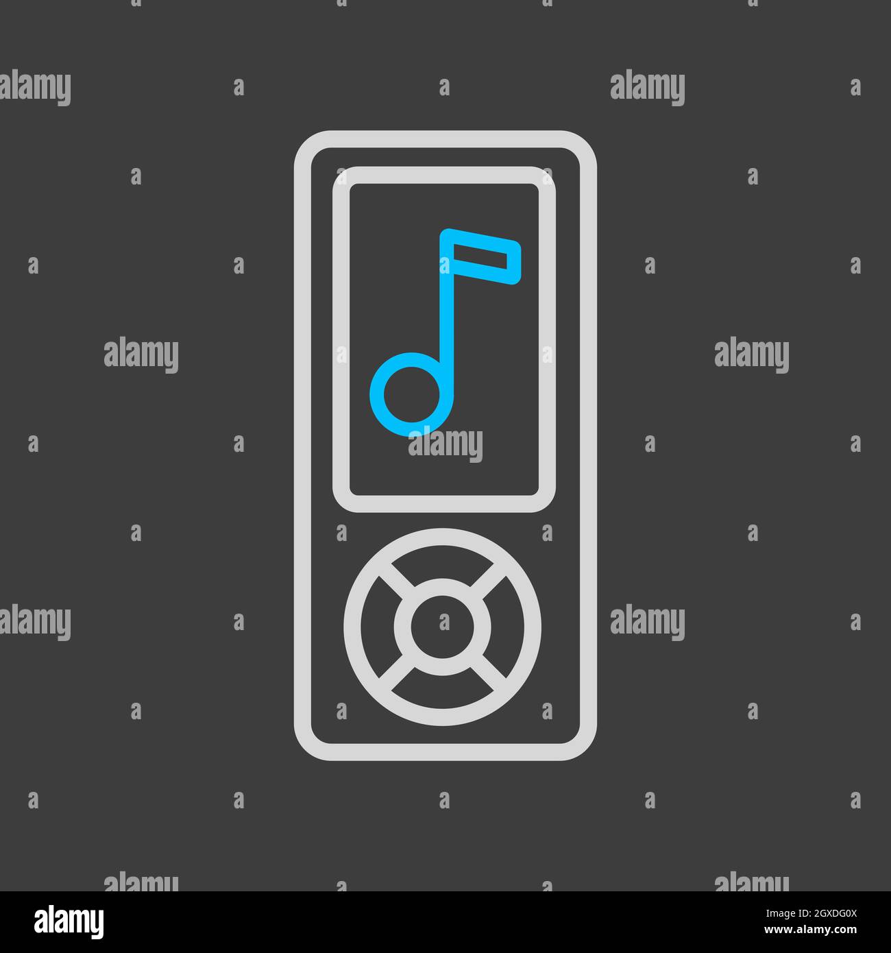 Mp3 player icon black app hi-res stock photography and images - Alamy