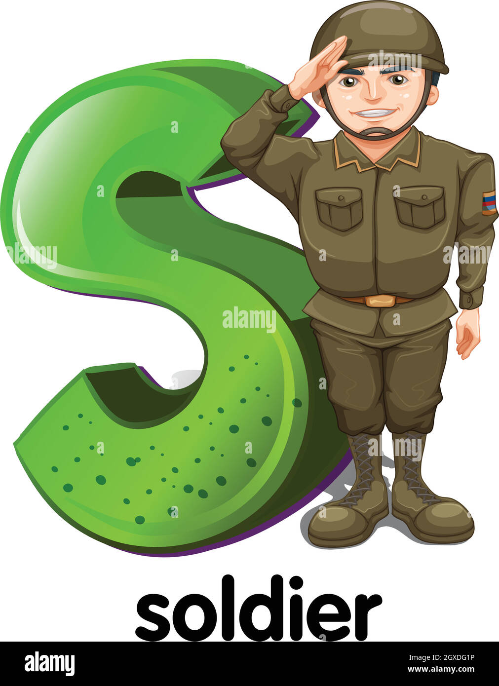 Letter soldier Stock Vector Images - Alamy