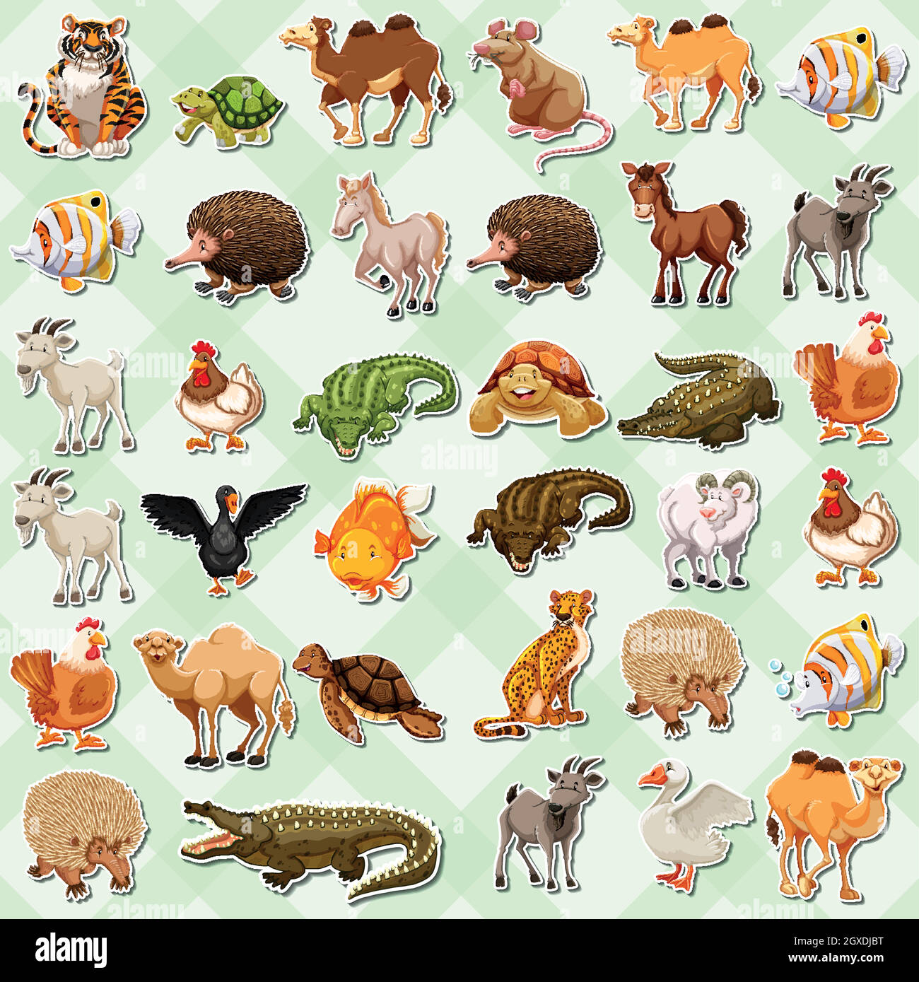 Set of cute animal sticker Stock Vector Image & Art - Alamy Set of cute animal sticker Stock Vector Image & Art - Alamy