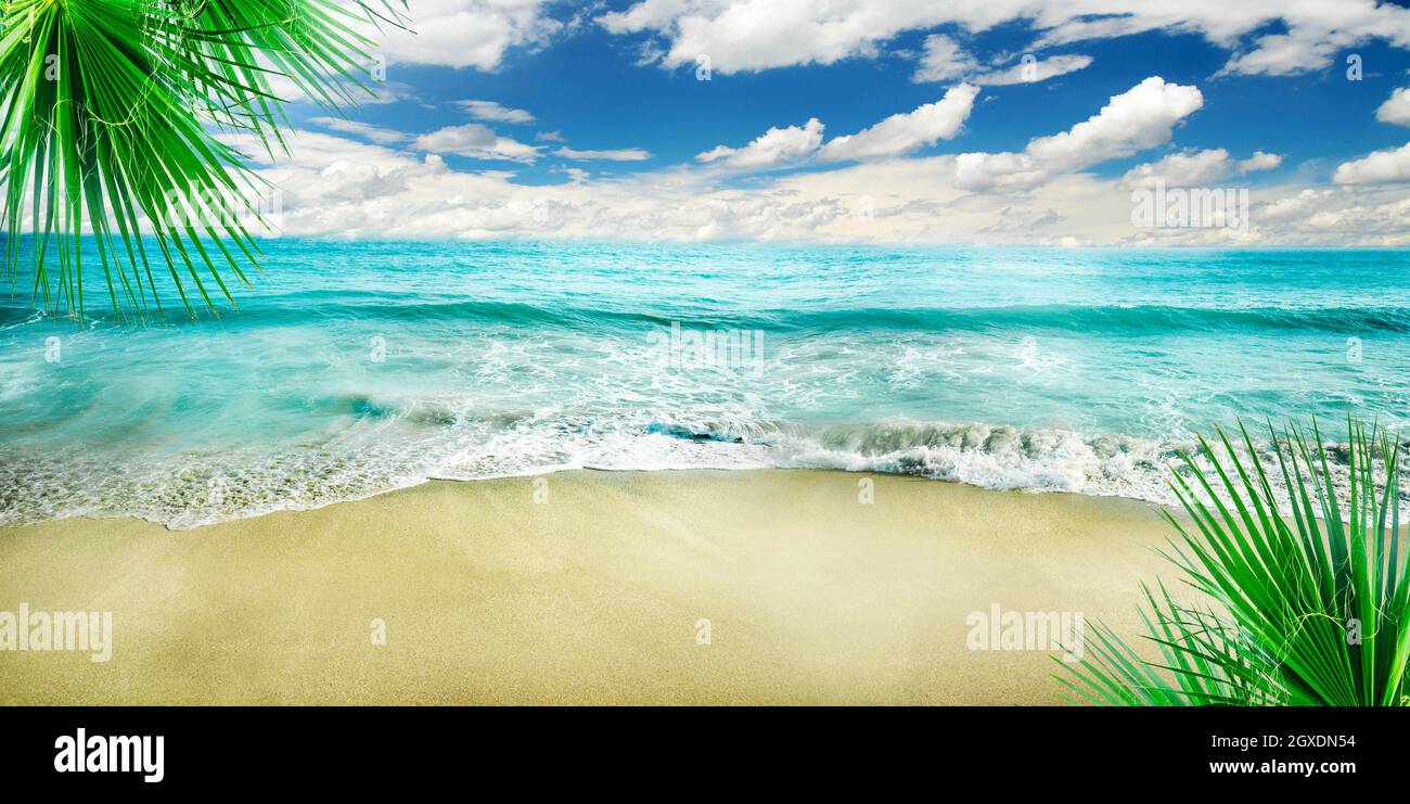 Banner summer time vacation background hi-res stock photography