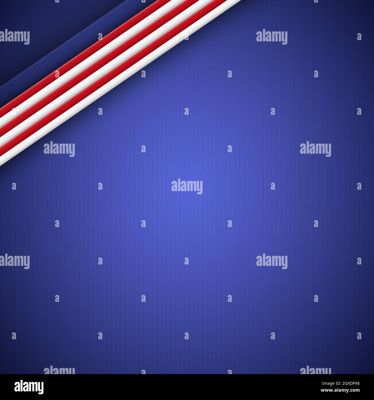 Abstract blue background with white and red lines - Vector illustration ...