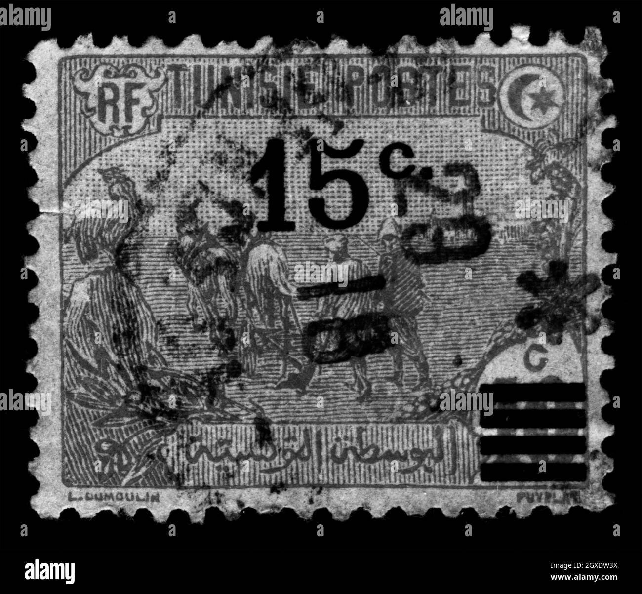Stamp print in Tunisia Stock Photo Alamy