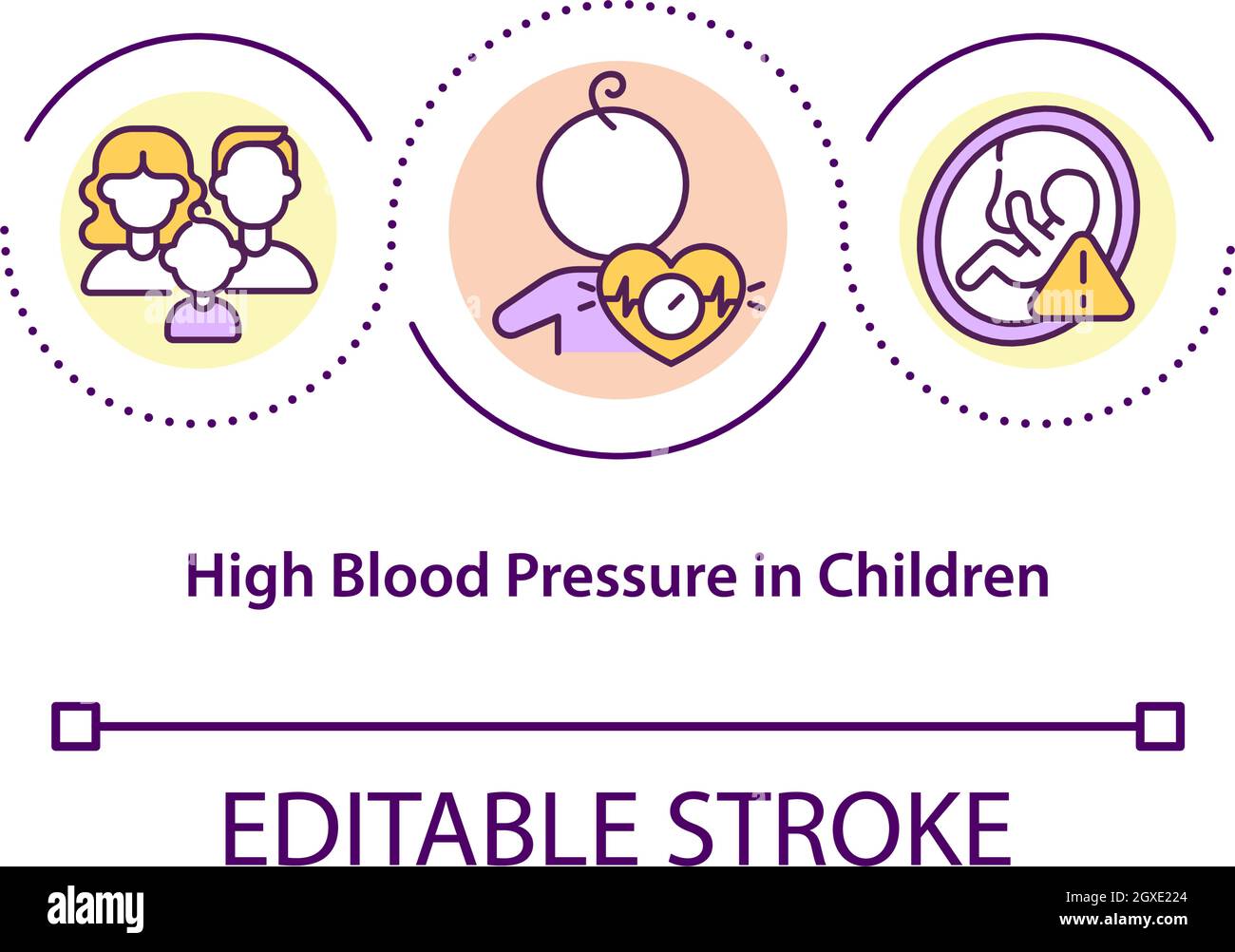 Child high blood pressure Stock Vector Images Alamy
