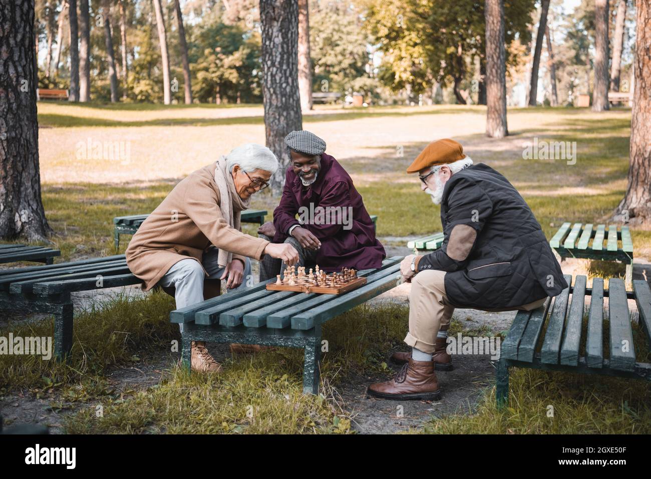 Autumn Park Bench Oldfriends