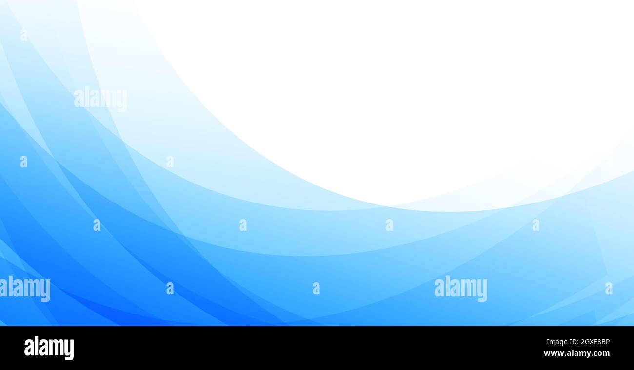 Abstract blue lines on white background - Vector illustration Stock ...
