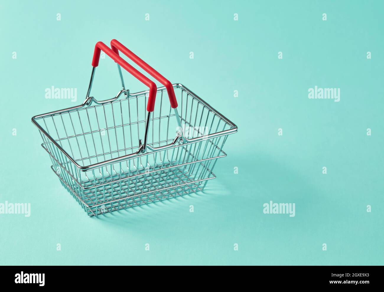 Empty shopping basket Stock Photo