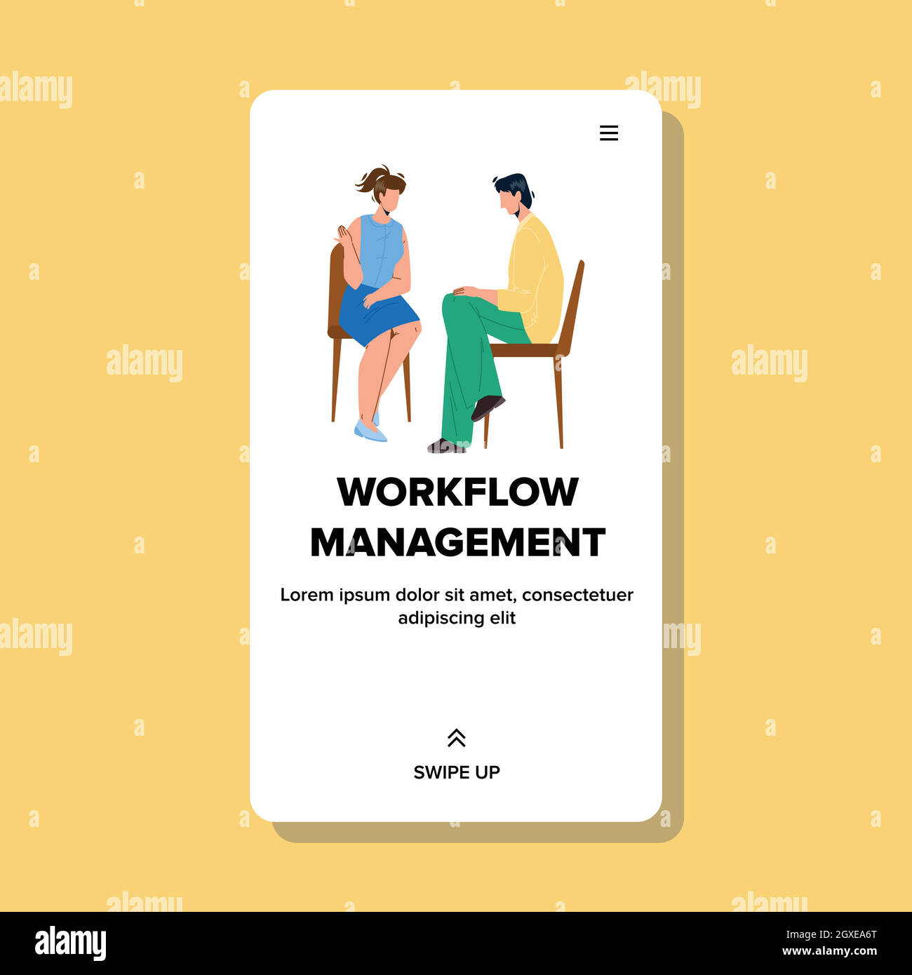 Workflow Management And Planning Process Vector Stock Vector