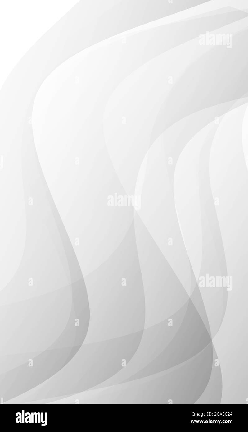 Abstract gray background with wavy lines - Vector illustration Stock ...
