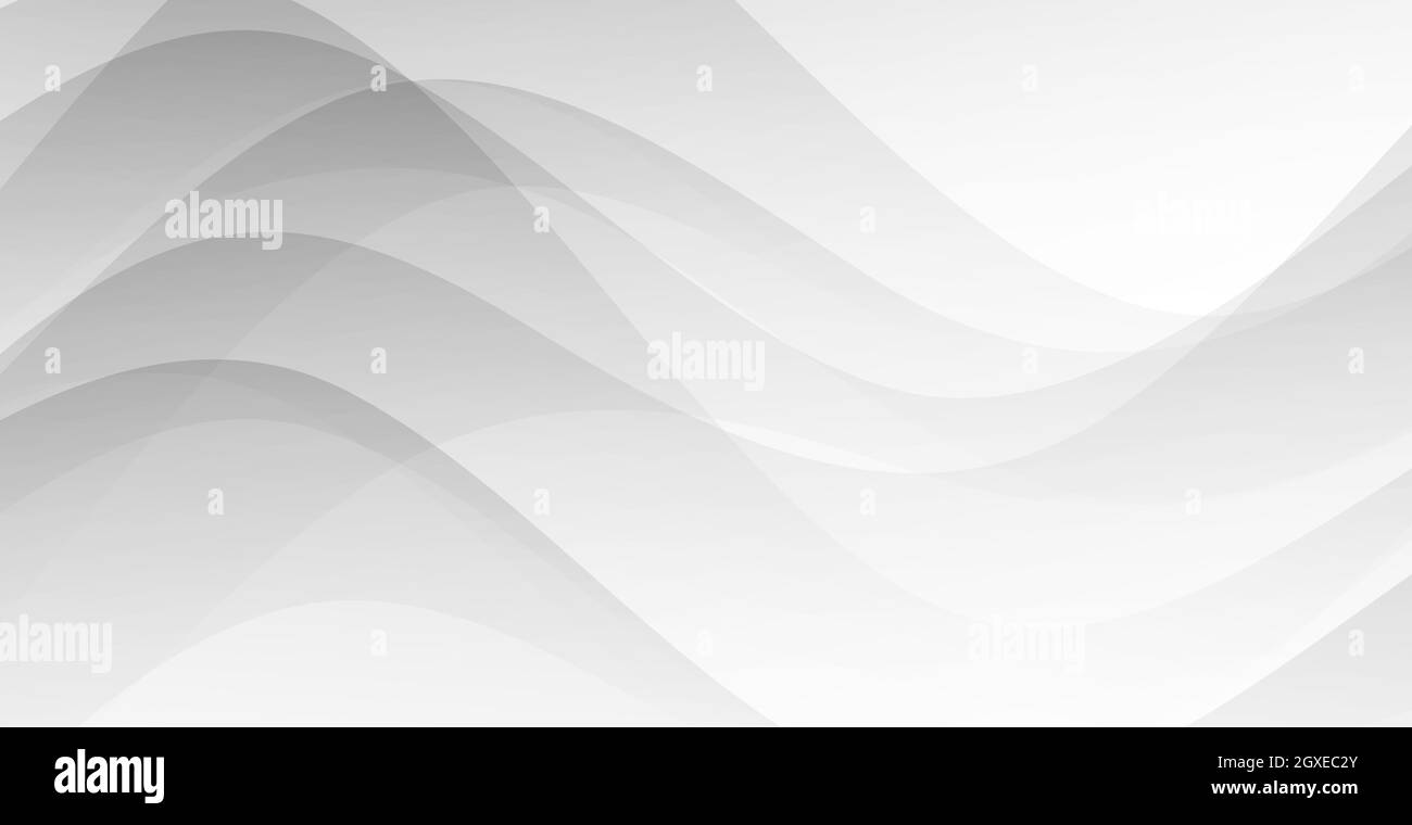 Abstract gray background with wavy lines - Vector illustration Stock ...