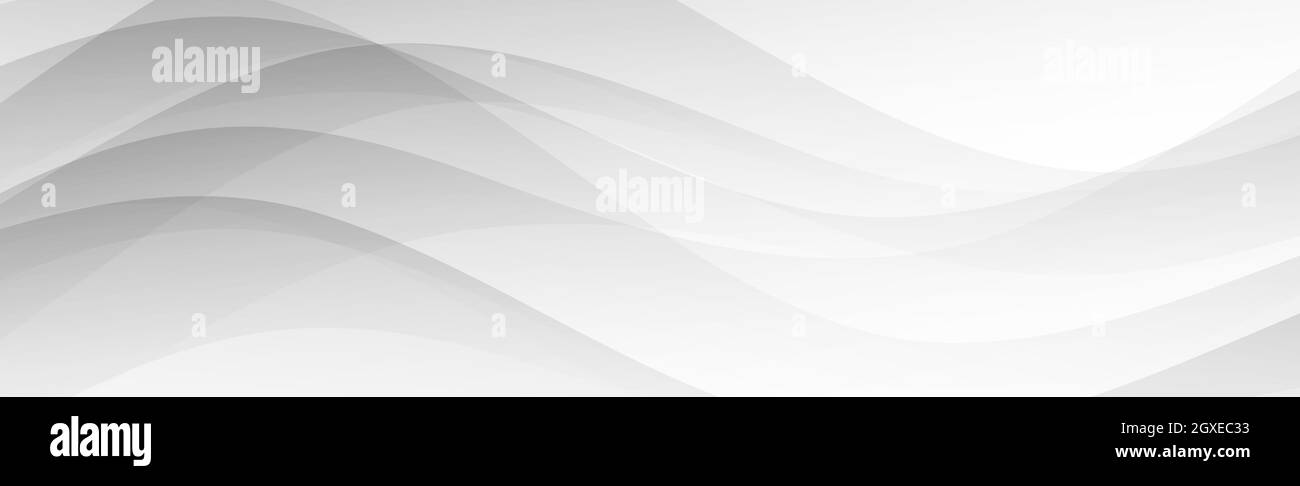 Abstract gray background with wavy lines - Vector illustration Stock ...