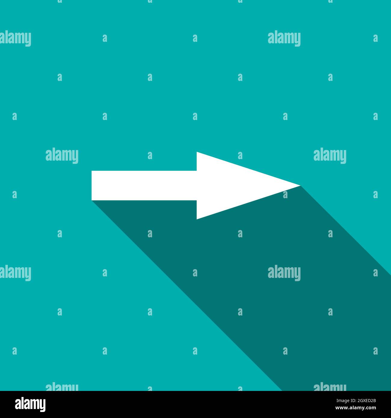 Arrow icon in flat style for any design Stock Photo - Alamy