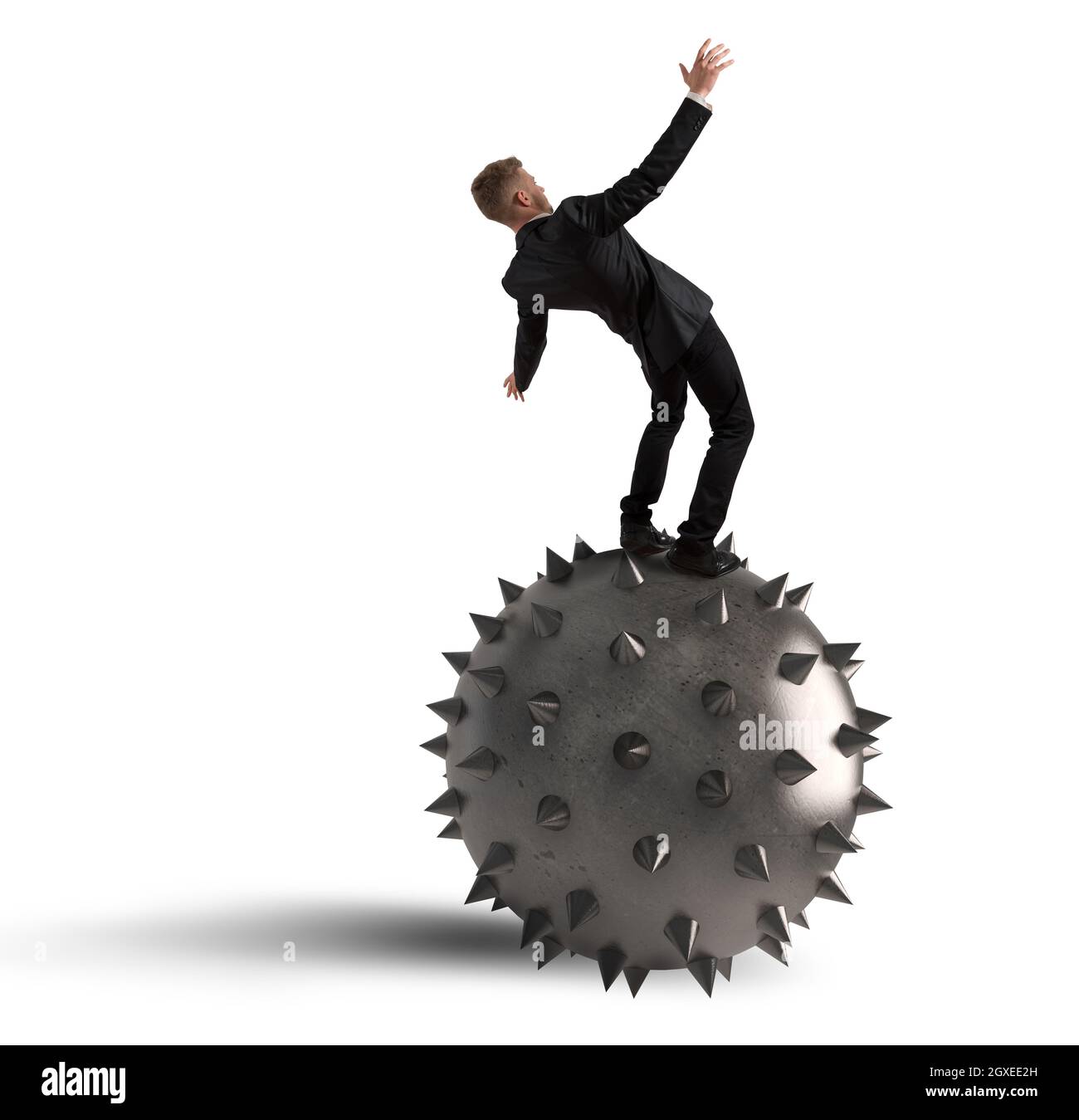 Fear of falling and failure in business Stock Photo - Alamy