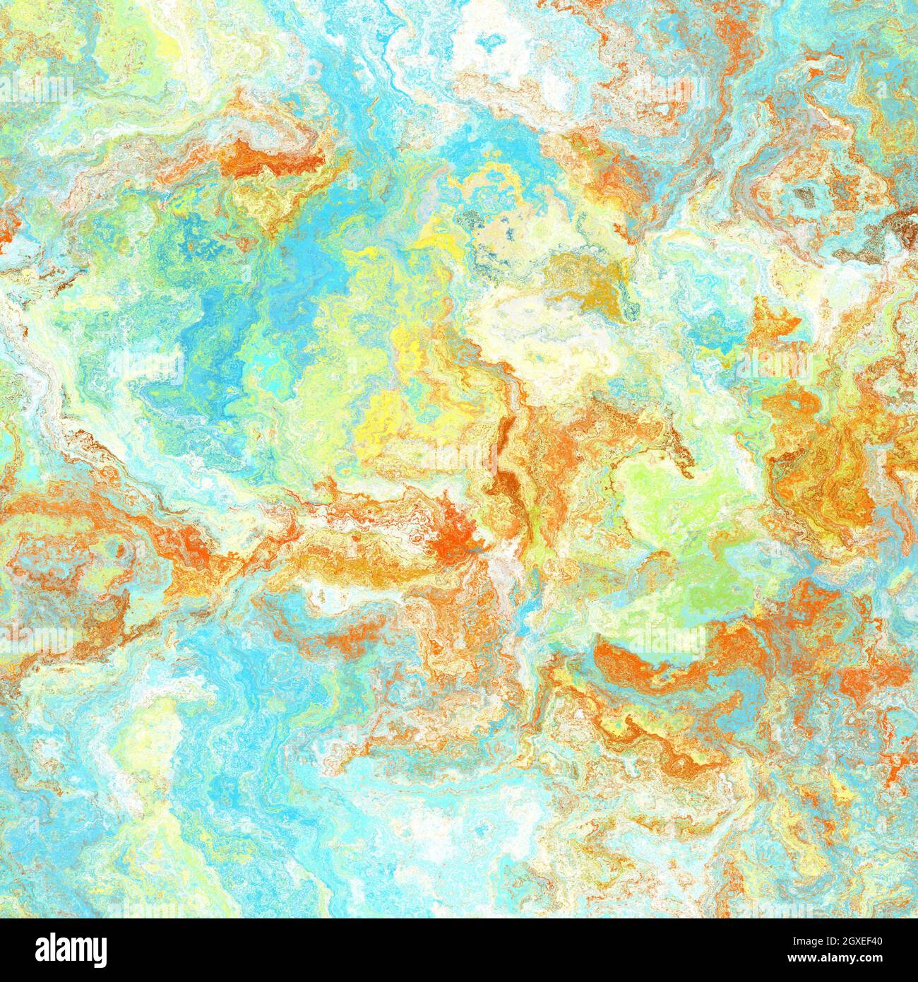 Seamless abstract painted brushed marble texture. Rainbow bright ...
