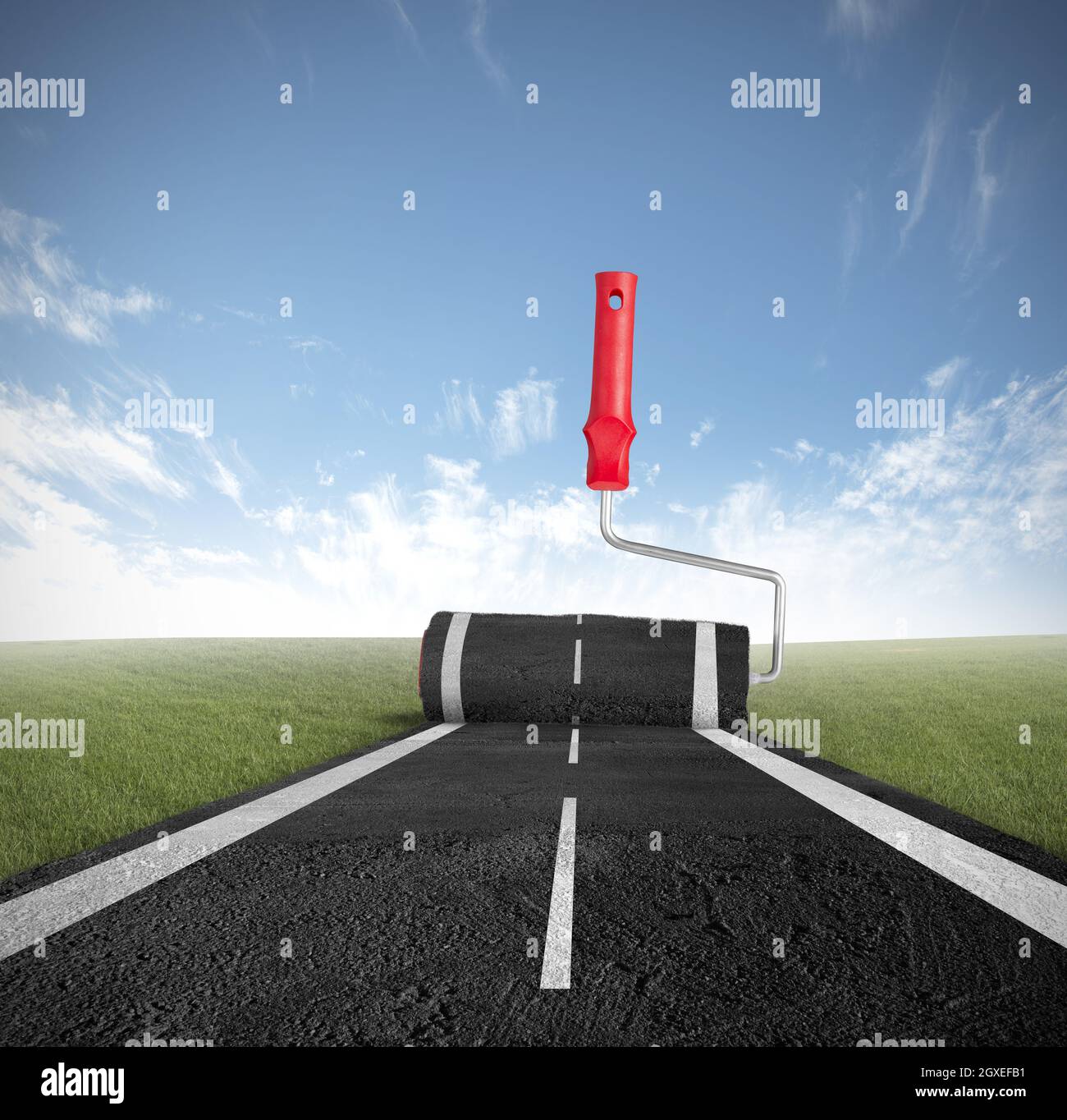 Street Rulo Paint Roller speedway hi-res stock photography and images - Alamy