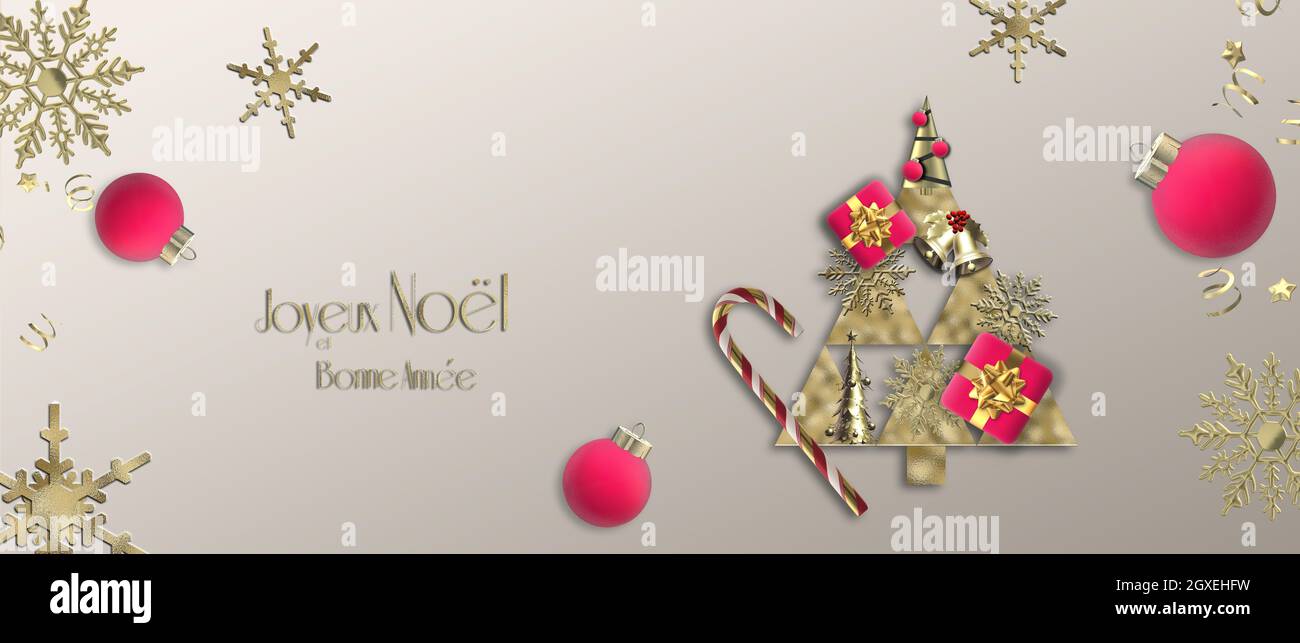 Businesses Open On Christmas Day 2022 Christmas Wishes In French. 2022 Christmas New Year Template, Frame,  Business Corporate Party Card. Text Merry Christmas Happy New Year In  French Lang Stock Photo - Alamy