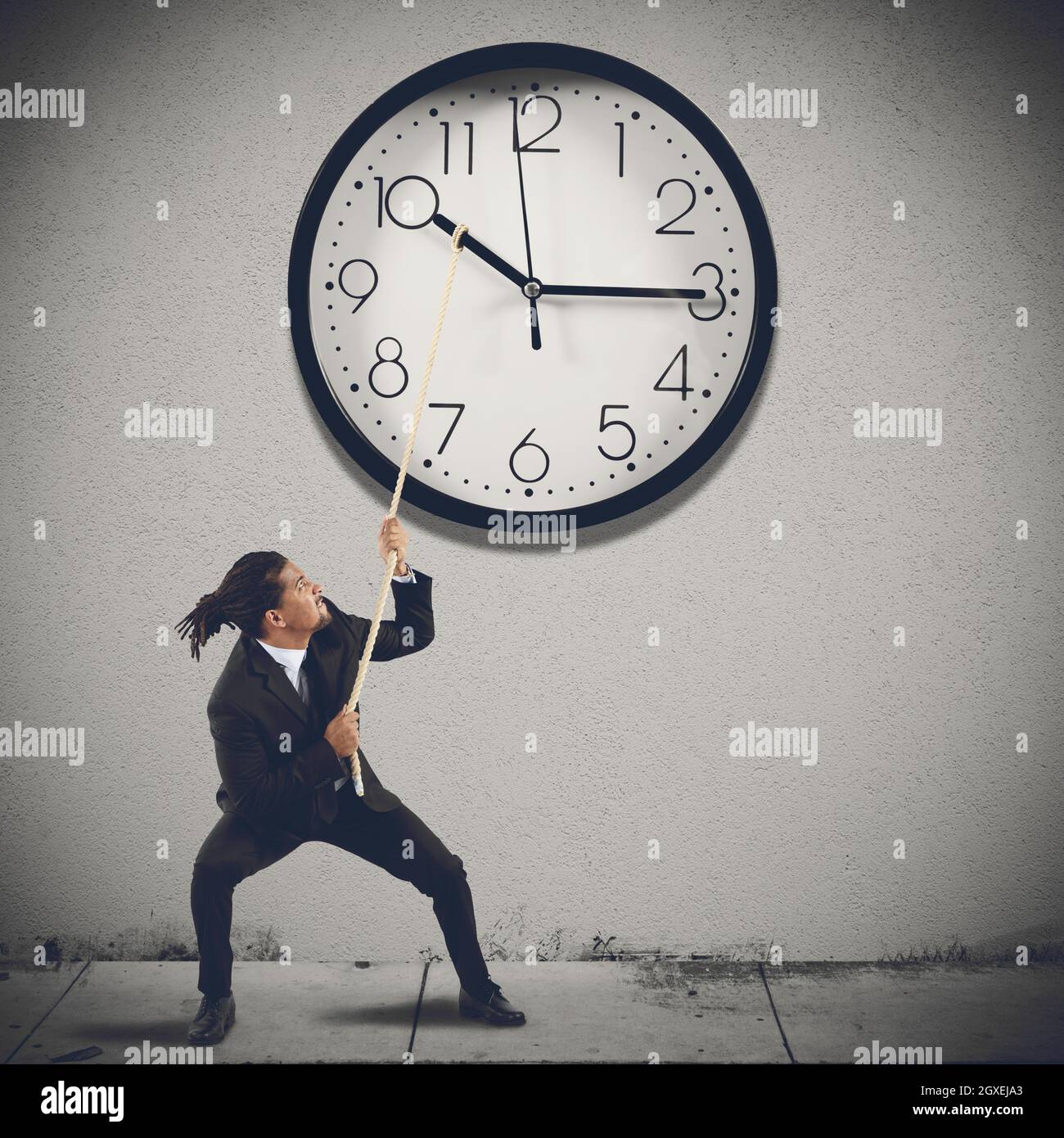 Move clock hands to change the time Stock Photo Alamy