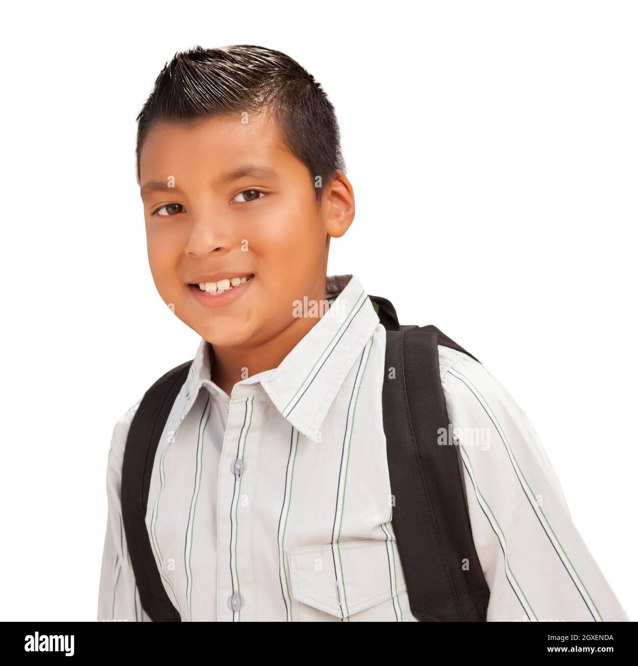 https://c8.alamy.com/comp/2GXENDA/happy-young-hispanic-boy-with-backpack-ready-for-school-isolated-on-a-white-background-2GXENDA.jpg