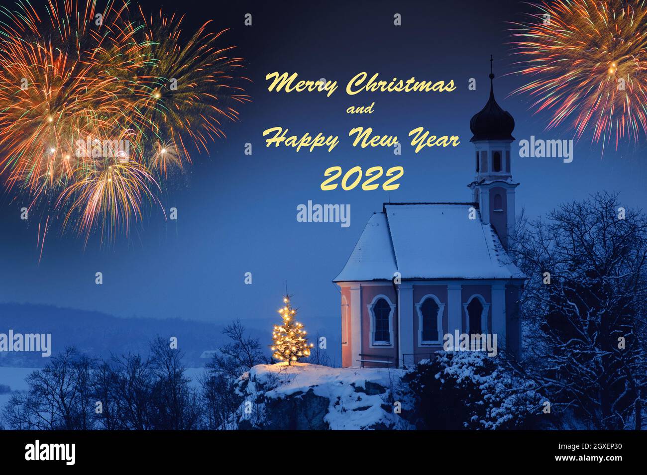 Happy new year 2022 Stock Photo