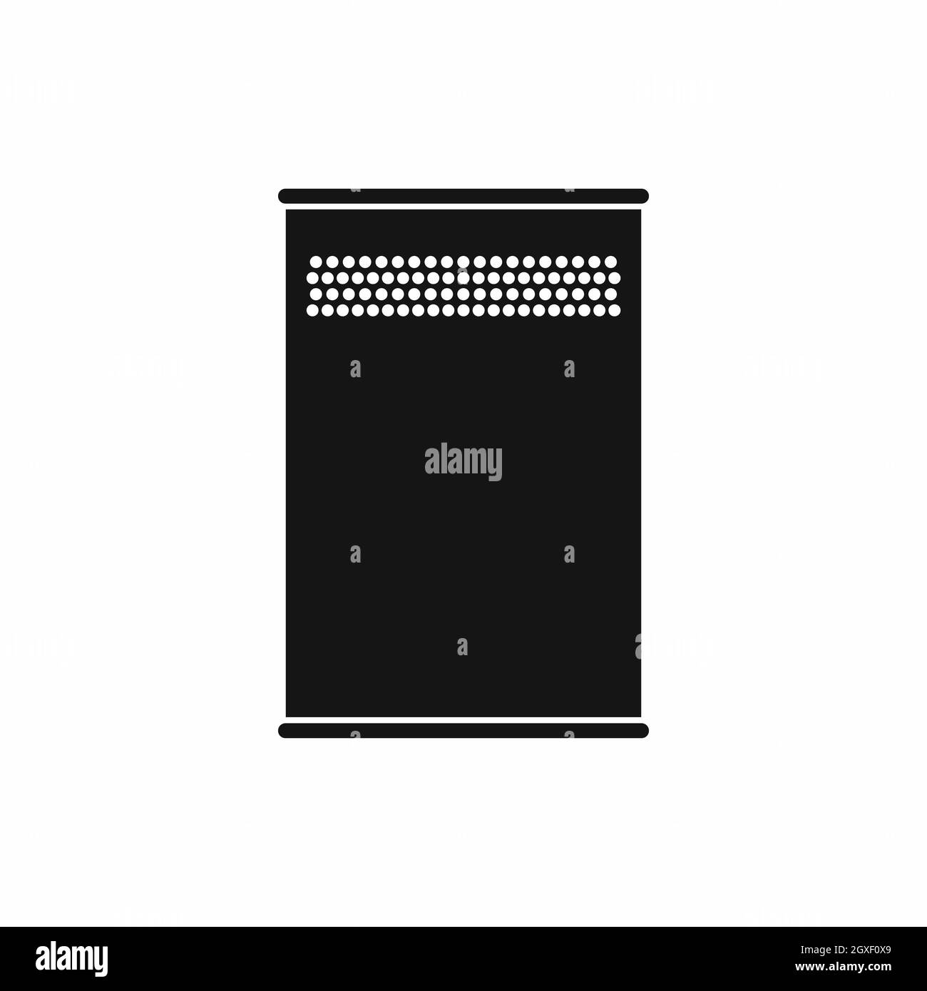 Trash can icon in simple style isolated on white background Stock Photo ...