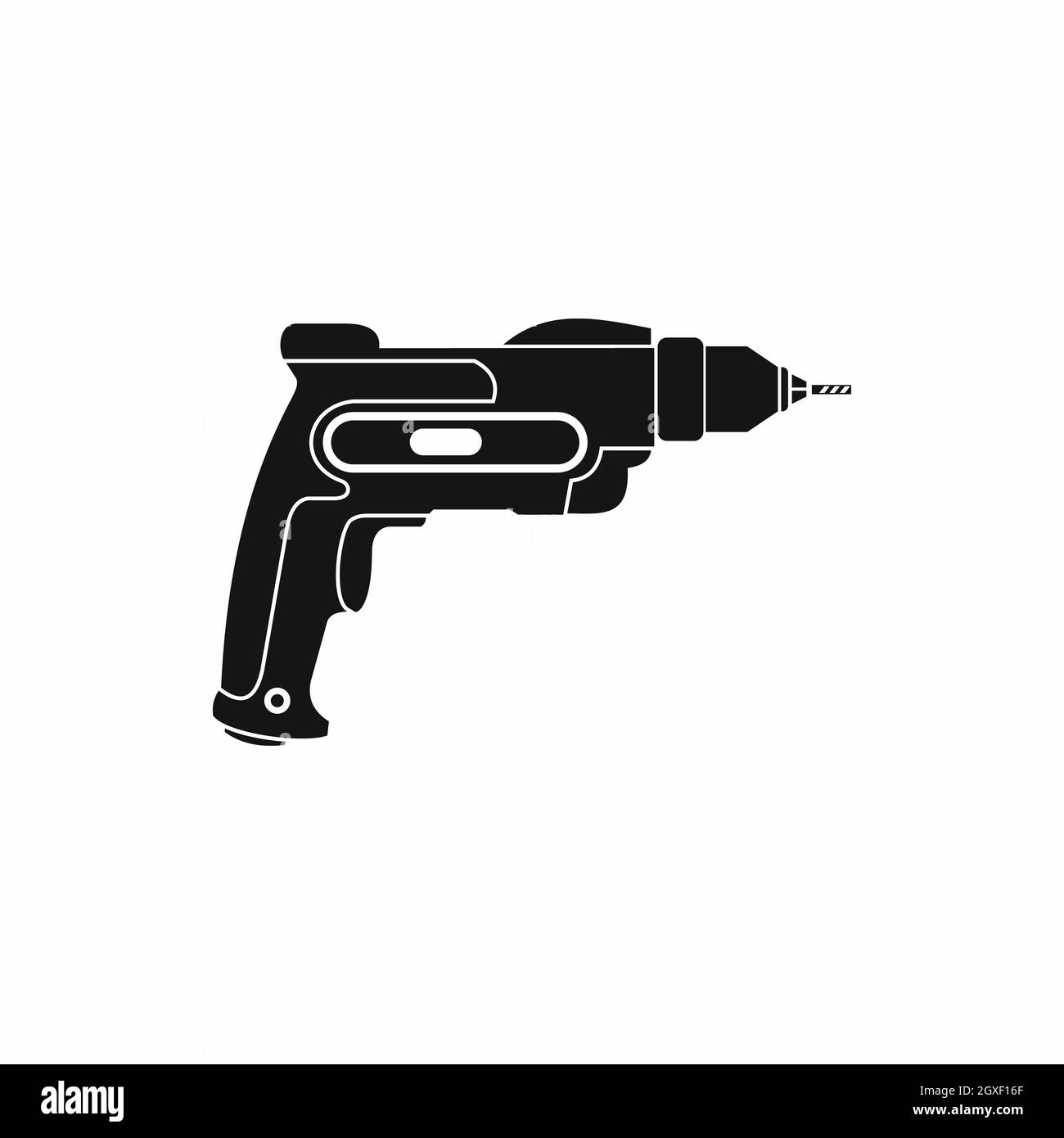 Hand drill icon in simple style isolated on white background Stock ...