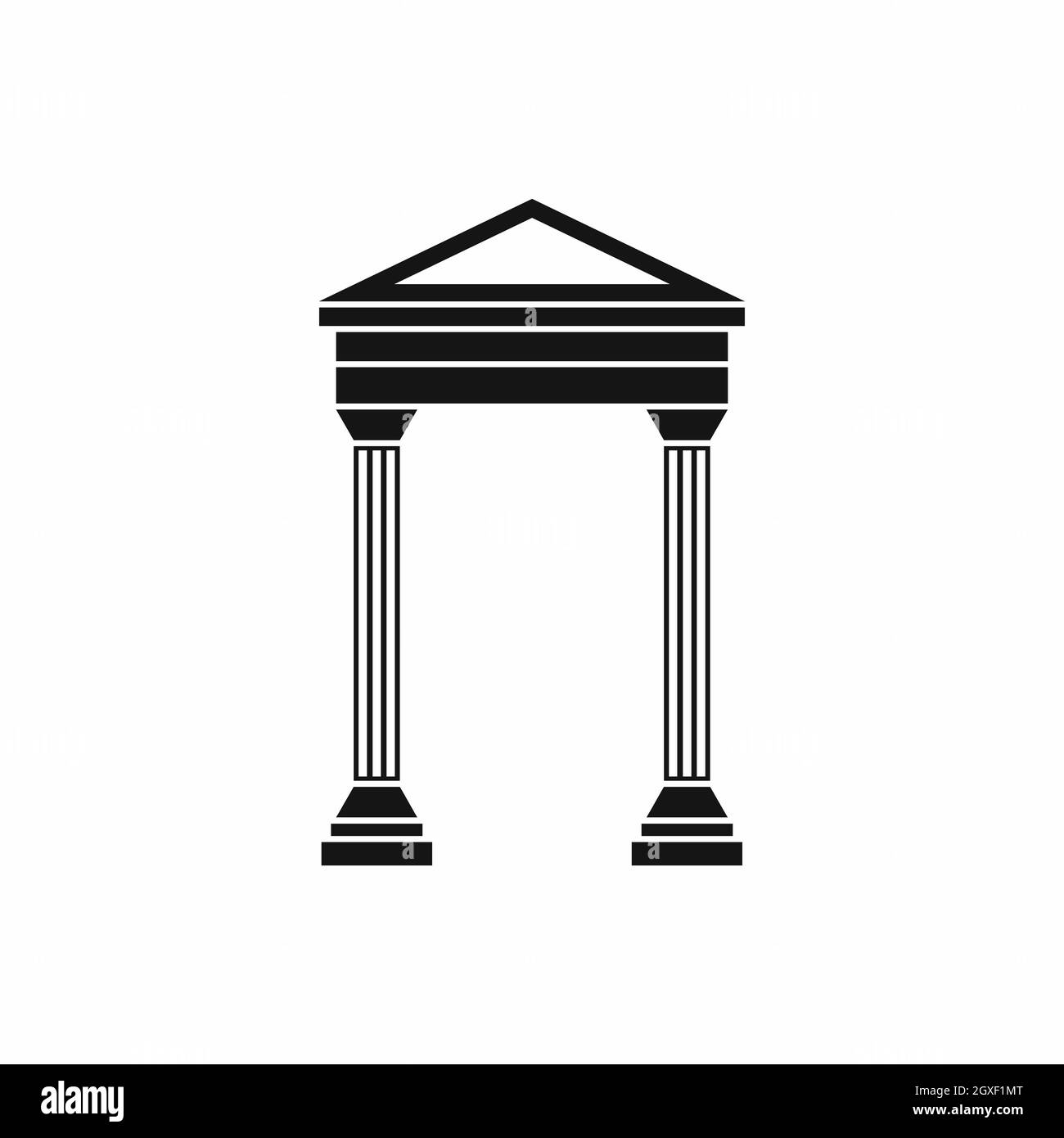 Arch icon in simple style isolated on white background Stock Photo - Alamy