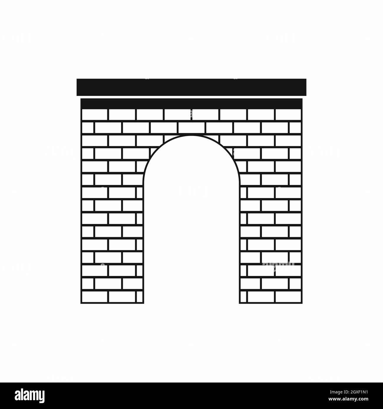 Arch icon in simple style isolated on white background Stock Photo - Alamy
