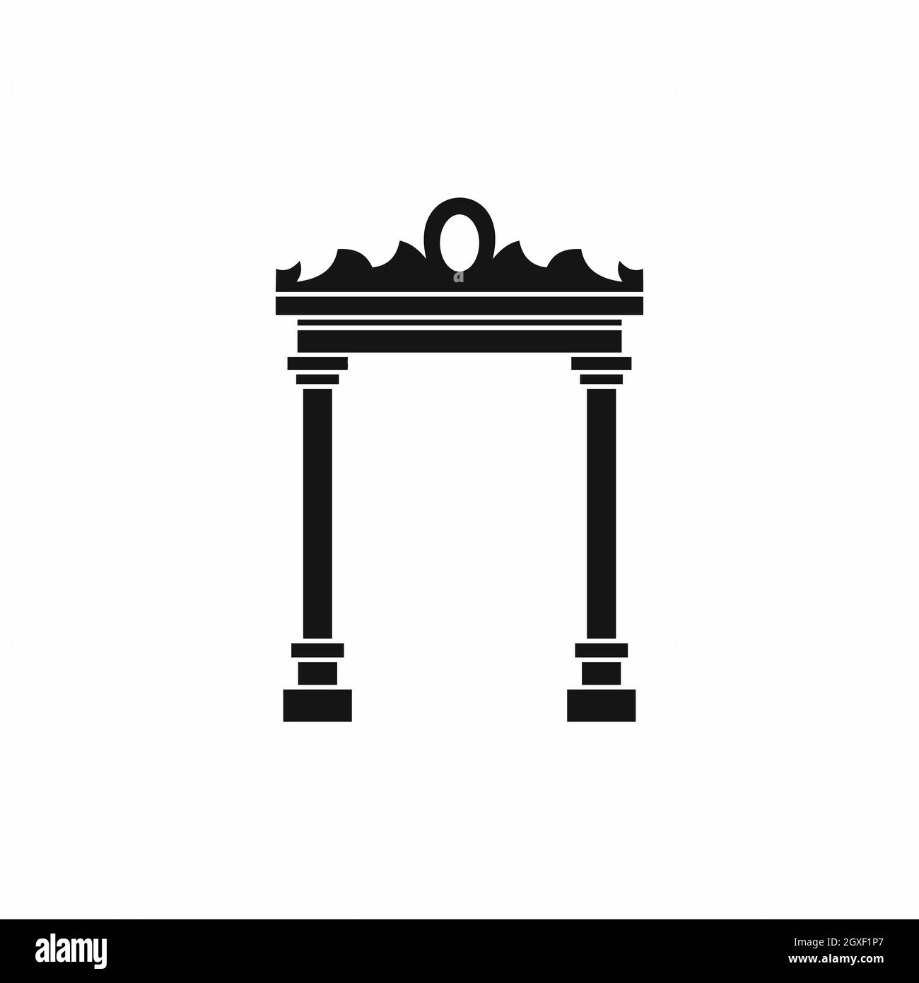 Arch icon in simple style isolated on white background Stock Photo - Alamy