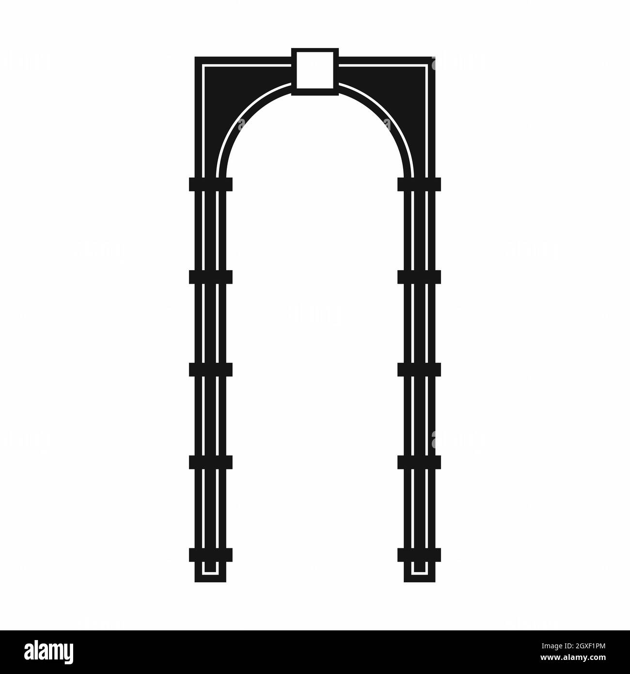 Arch icon in simple style isolated on white background Stock Photo - Alamy