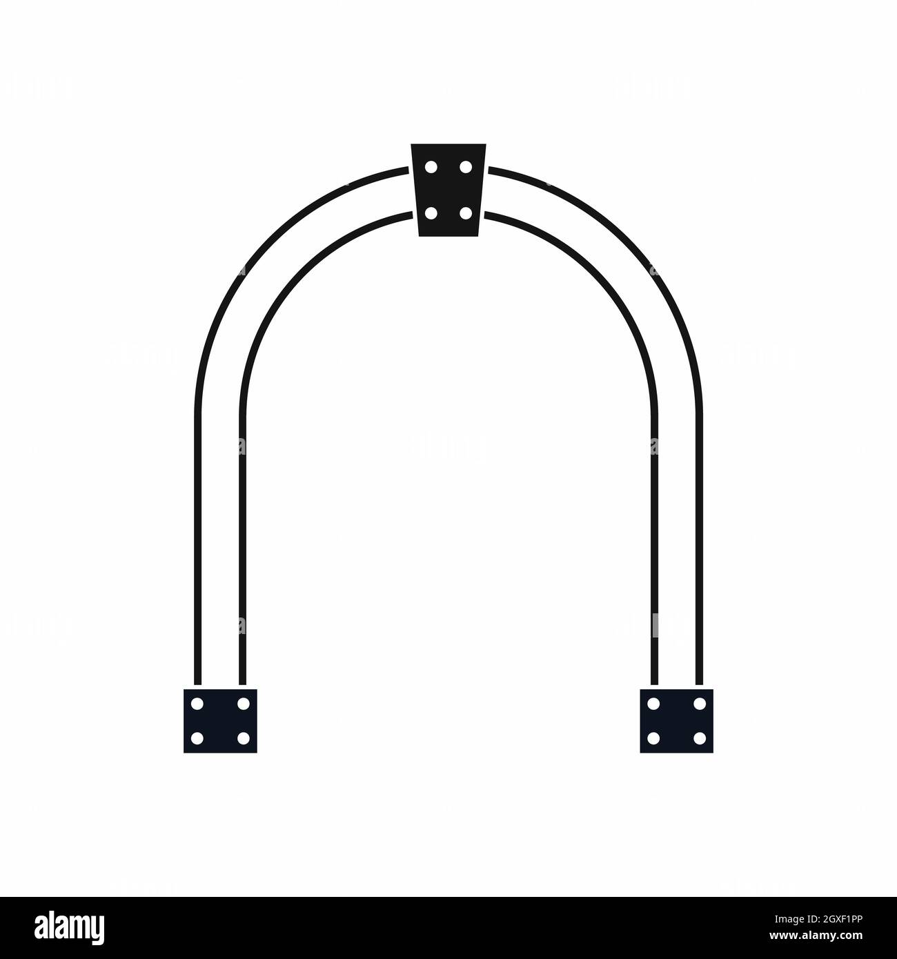 Arch icon in simple style isolated on white background Stock Photo - Alamy