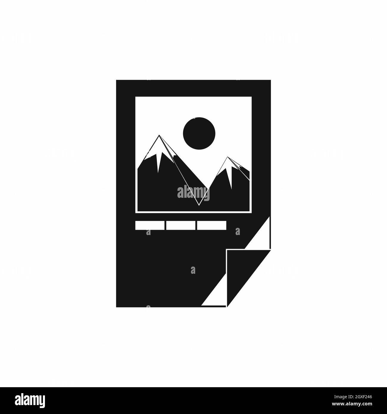 Tested ink paper with printer marks icon in simple style isolated on