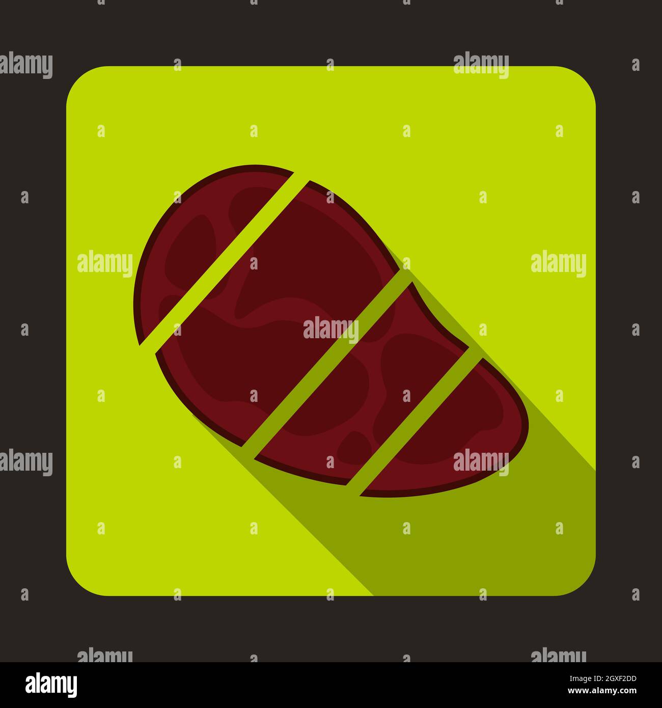 Steak Icon in flat style for any design Stock Photo - Alamy
