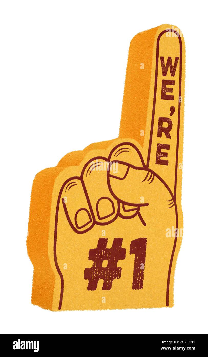 Number one finger raised Cut Out Stock Images Pictures Alamy