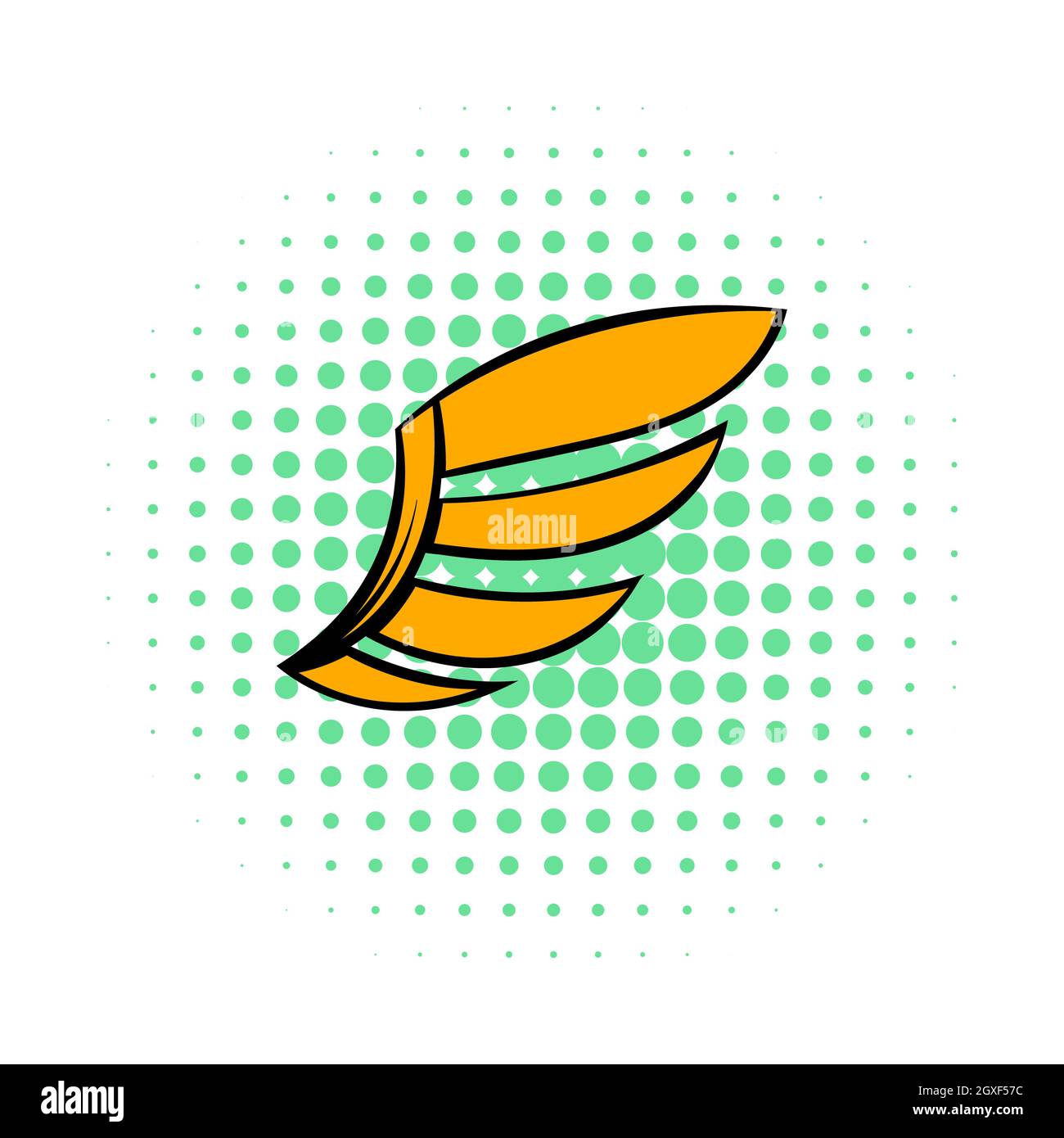 Wing icon in pop-art style for any design Stock Photo - Alamy