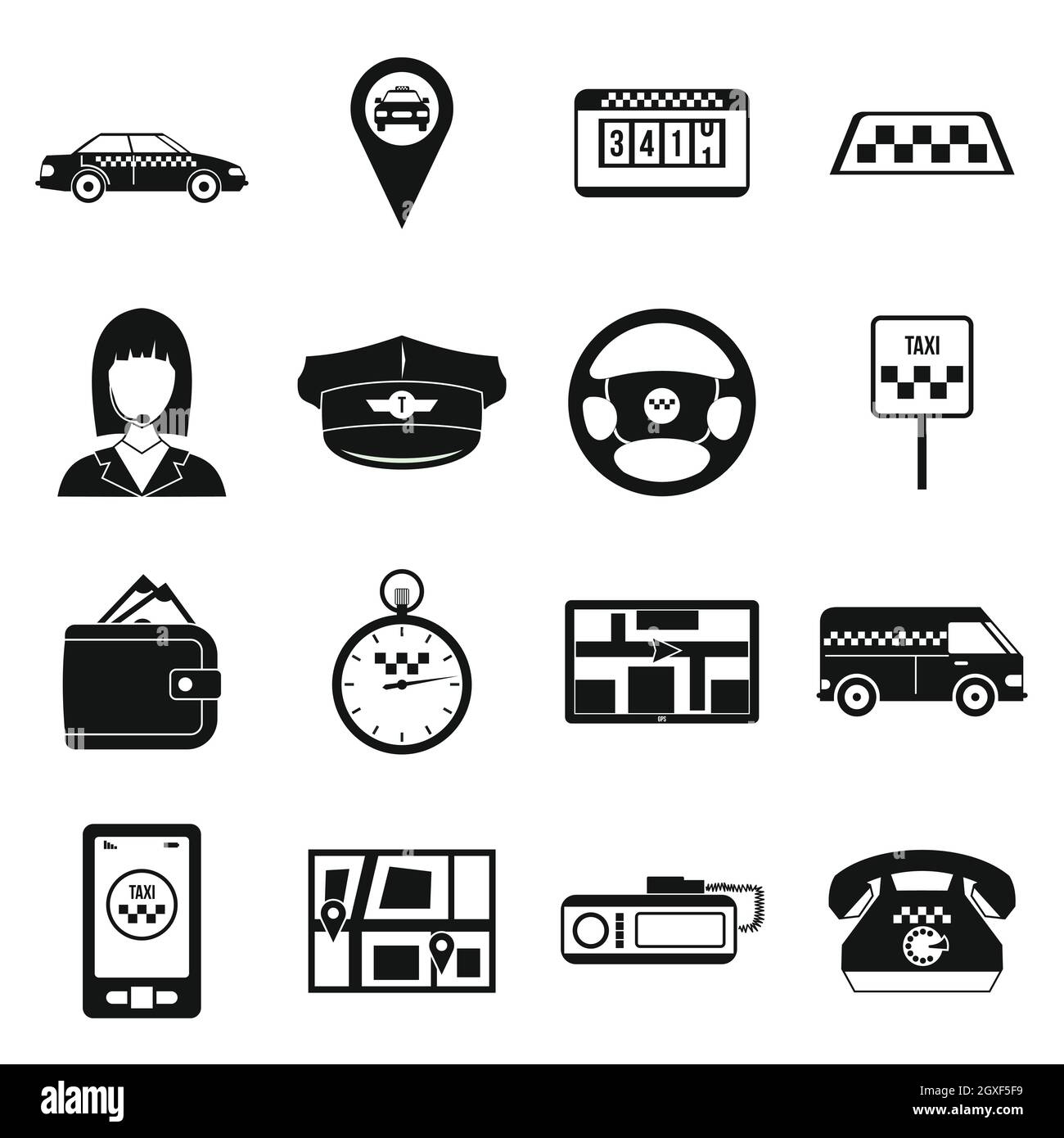 Simple transport icons hi-res stock photography and images - Alamy
