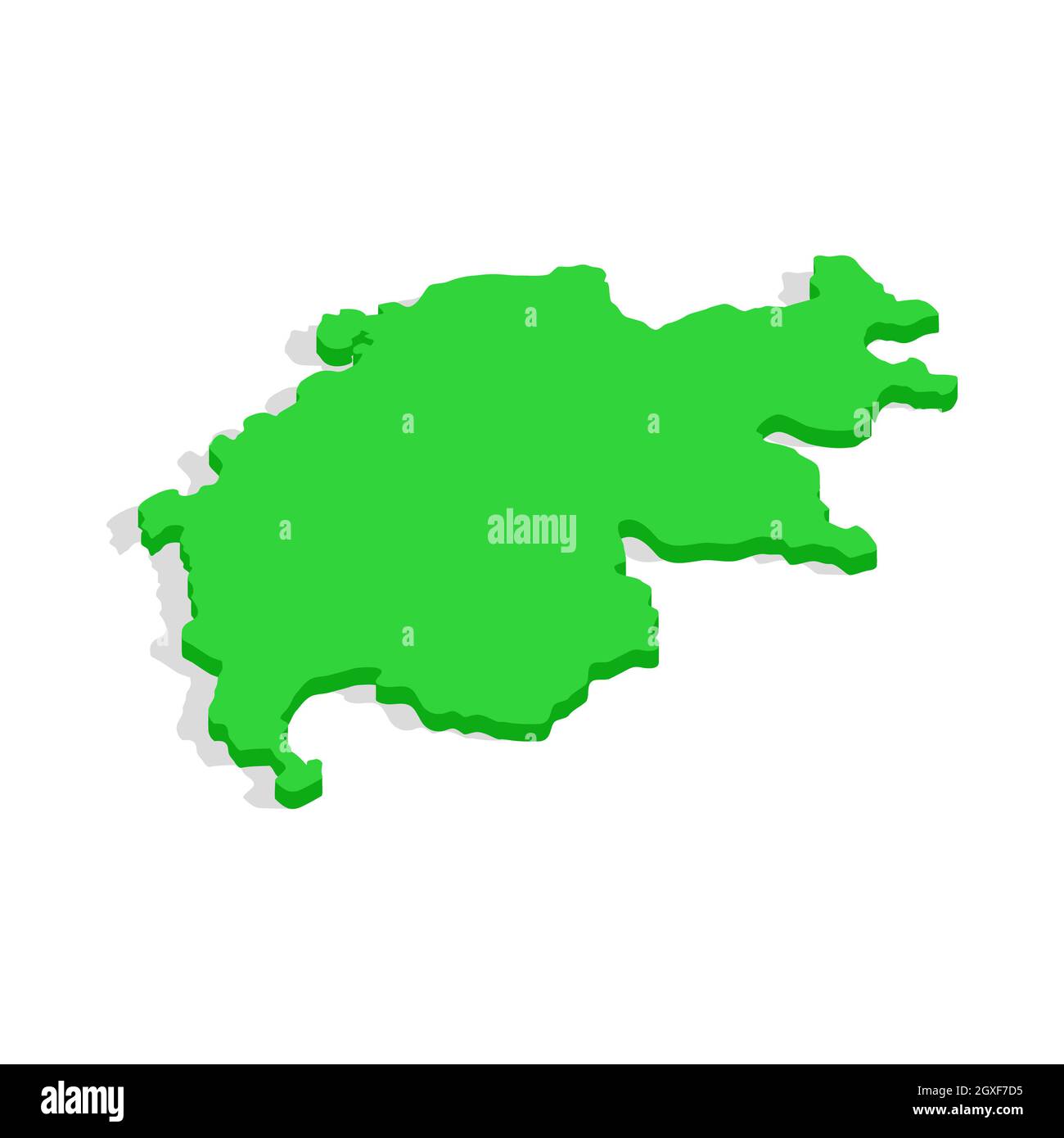 Map icon in isometric 3d style on a white background Stock Photo - Alamy