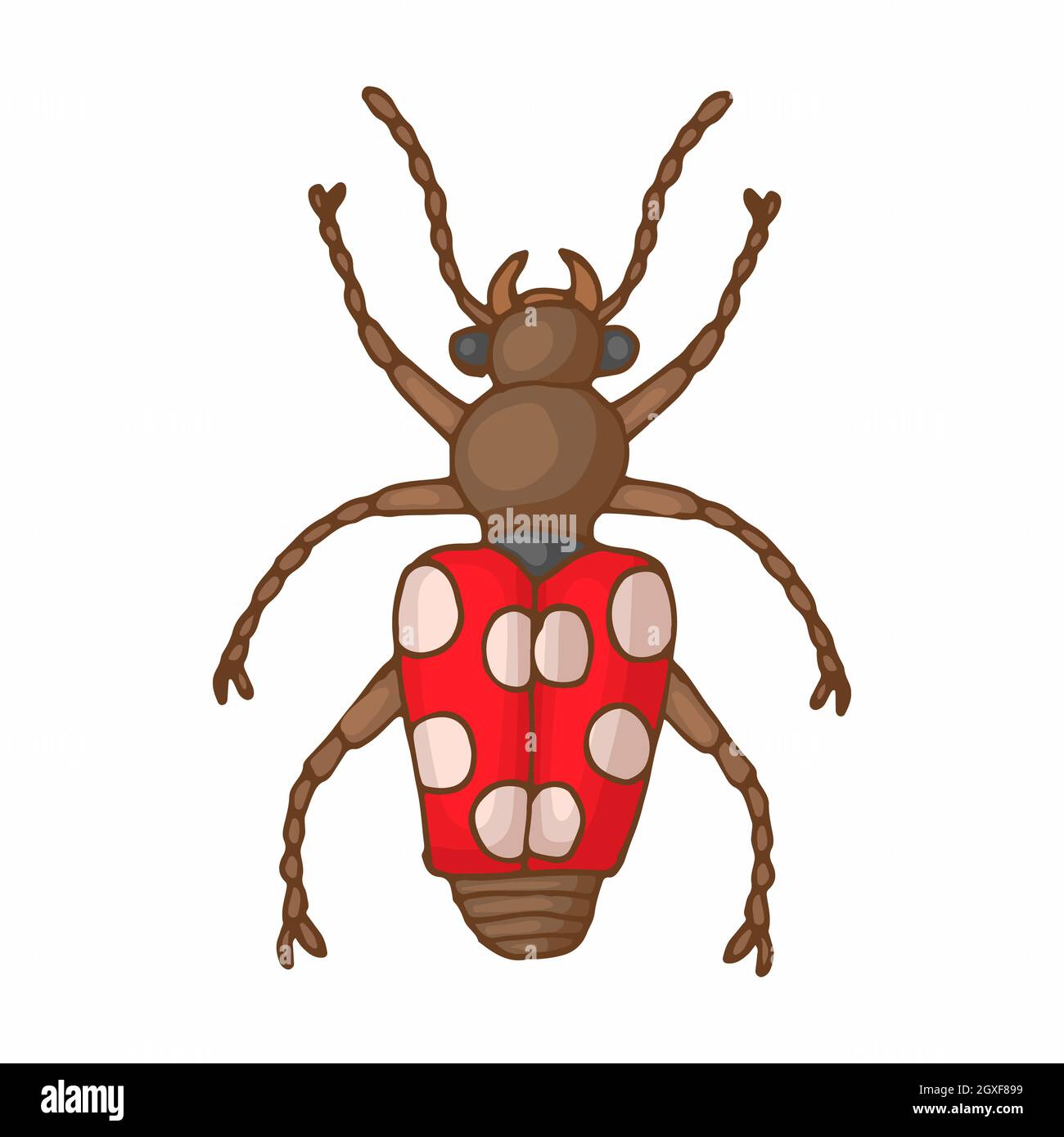 Insect bug icon in cartoon style isolated on white background Stock ...