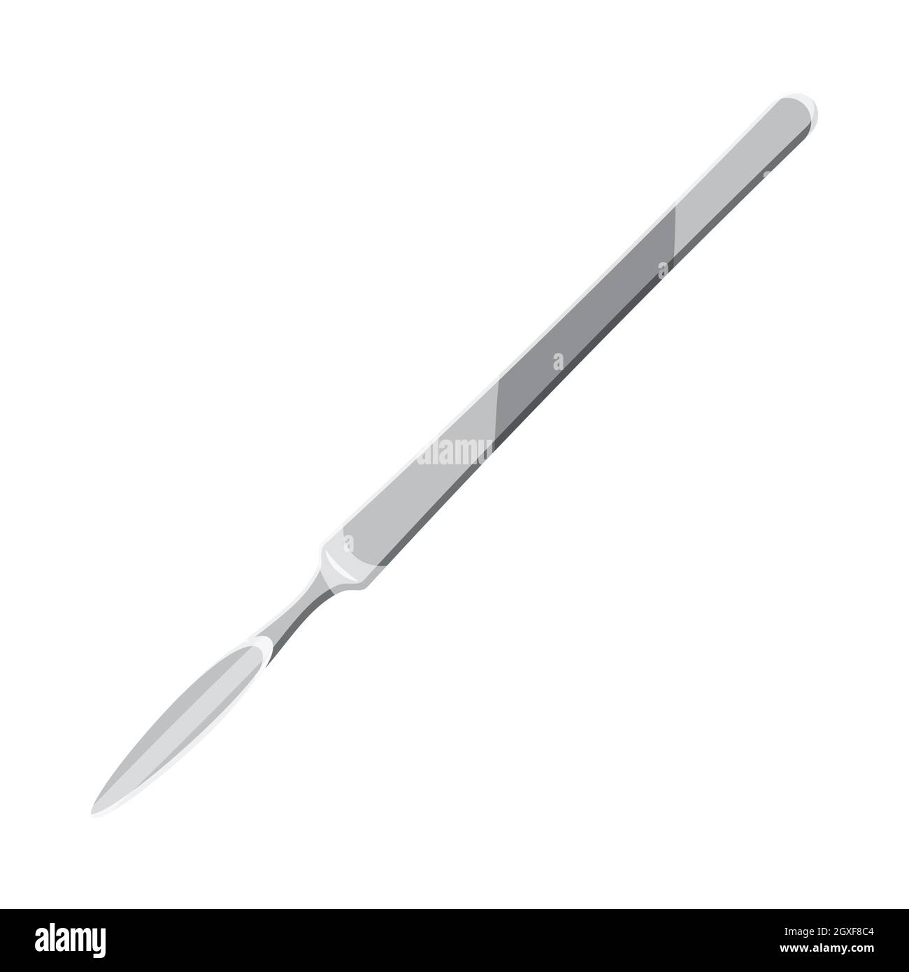 Scalpel icon in cartoon style on a white background Stock Photo - Alamy