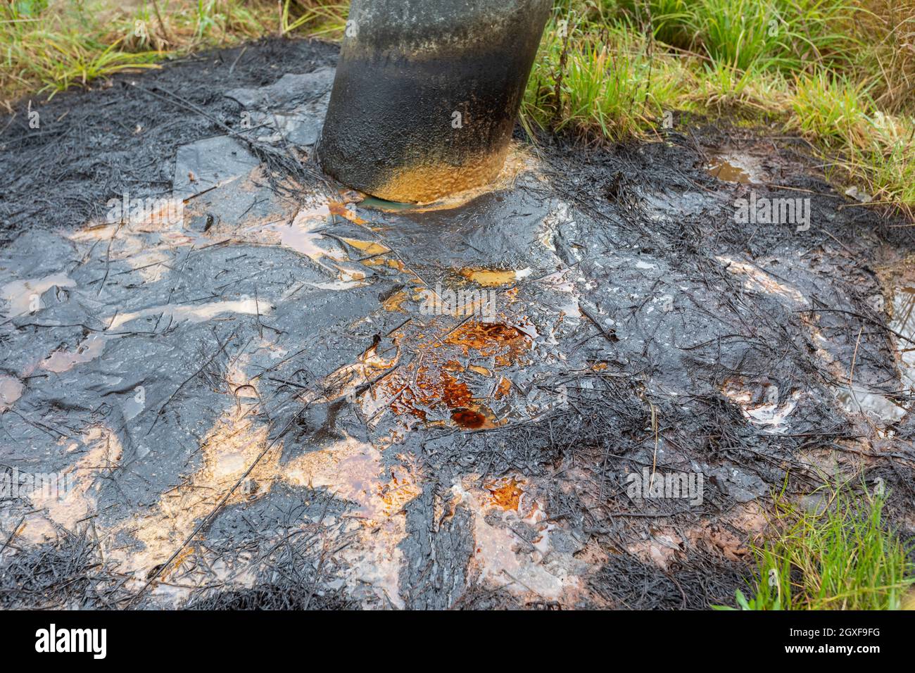 Bradford, Pennsylvania An abandoned oil well, more than 100 years old