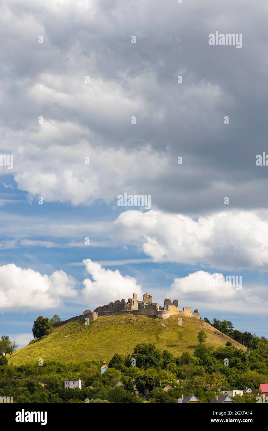 Ruins of Branc castle near Myjava, Slovakia Stock Photo